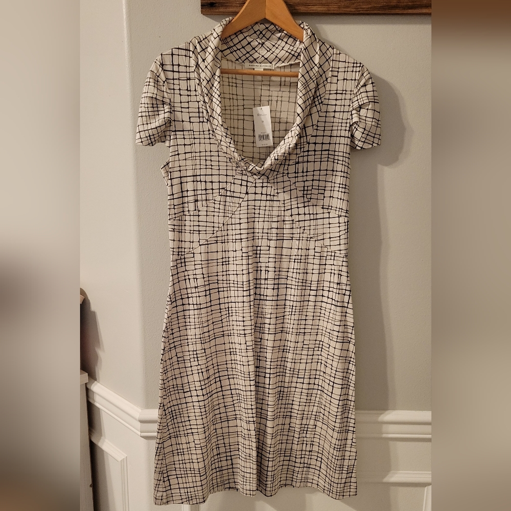 Banana Republic Fabulous Fitted Abstract Pattern Dress Size Medium